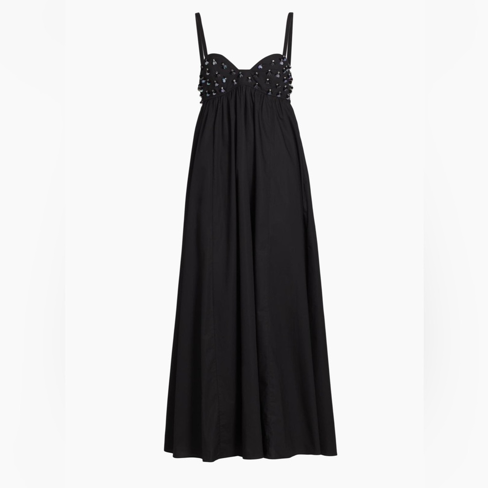 Harlan Beaded Cotton Maxi Dress